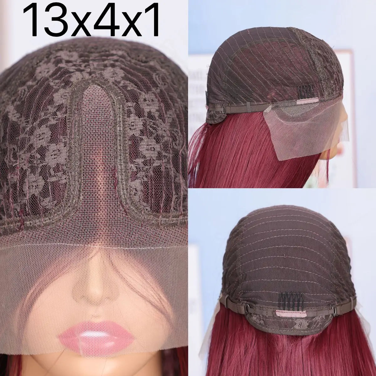 99J Red Burgundy Color Straight