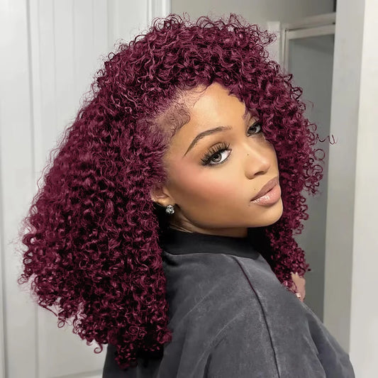 Burgundy 99J Deep Wave Short Bob