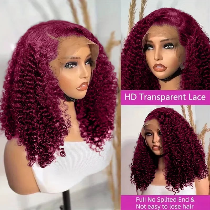 Burgundy 99J Deep Wave Short Bob