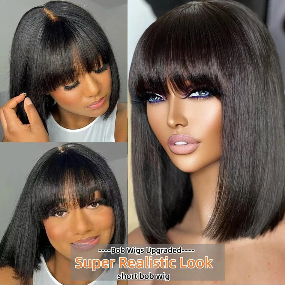 Brazilian Straight Bob Lace Wigs