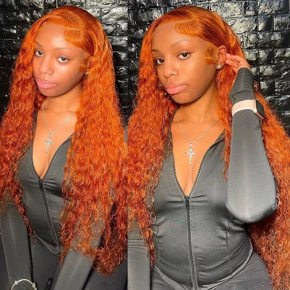 Curly Orange Ginger Human Hair