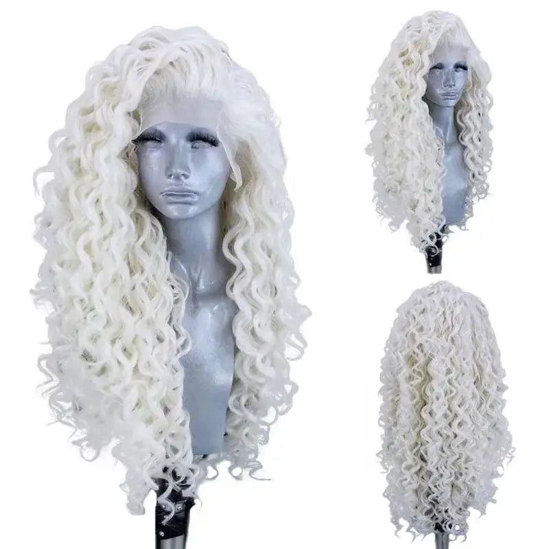 Ginger Orange Long Curly Lace Wig
