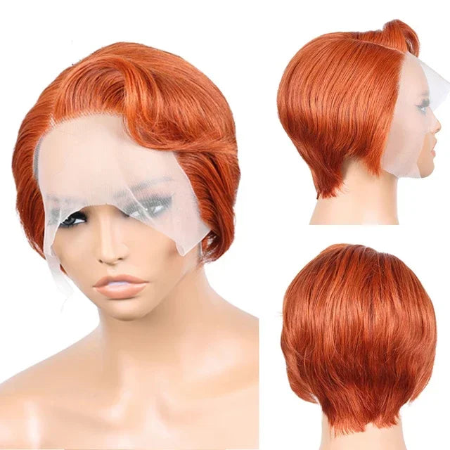 13x4 Lace Front Pixie Cut Bob Wig