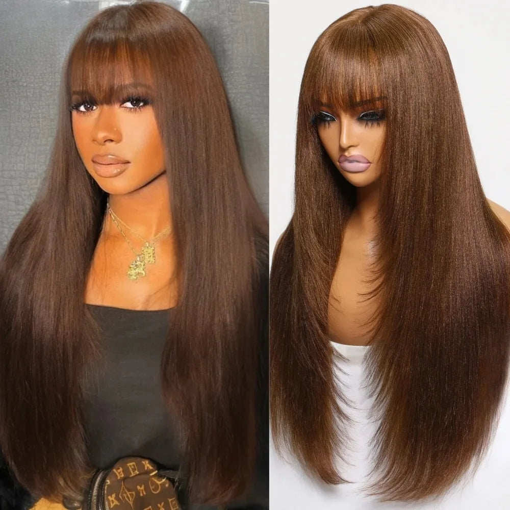 99J Burgundy Red Layered Lace Front Wig