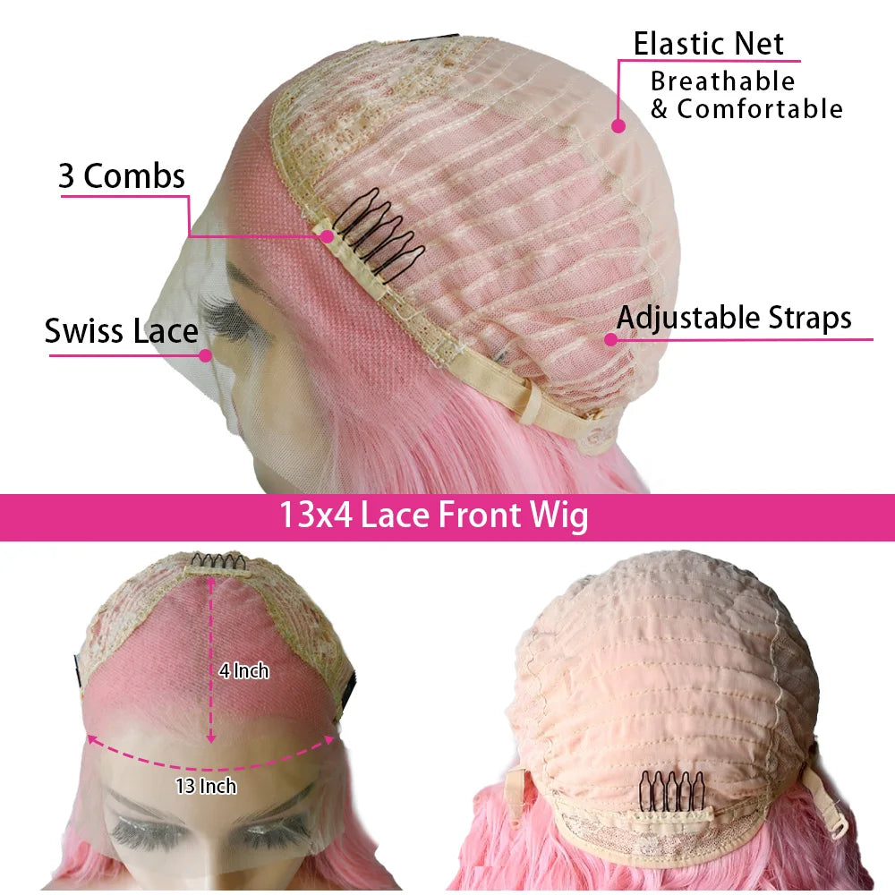 Ombre Blonde Lace Front Wig Short Bob