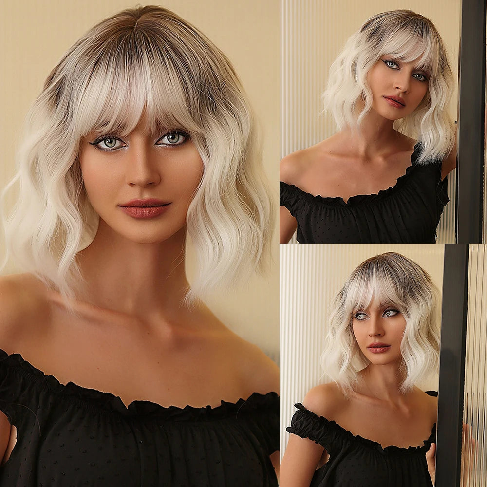 Red Copper Ginger Synthetic Wigs