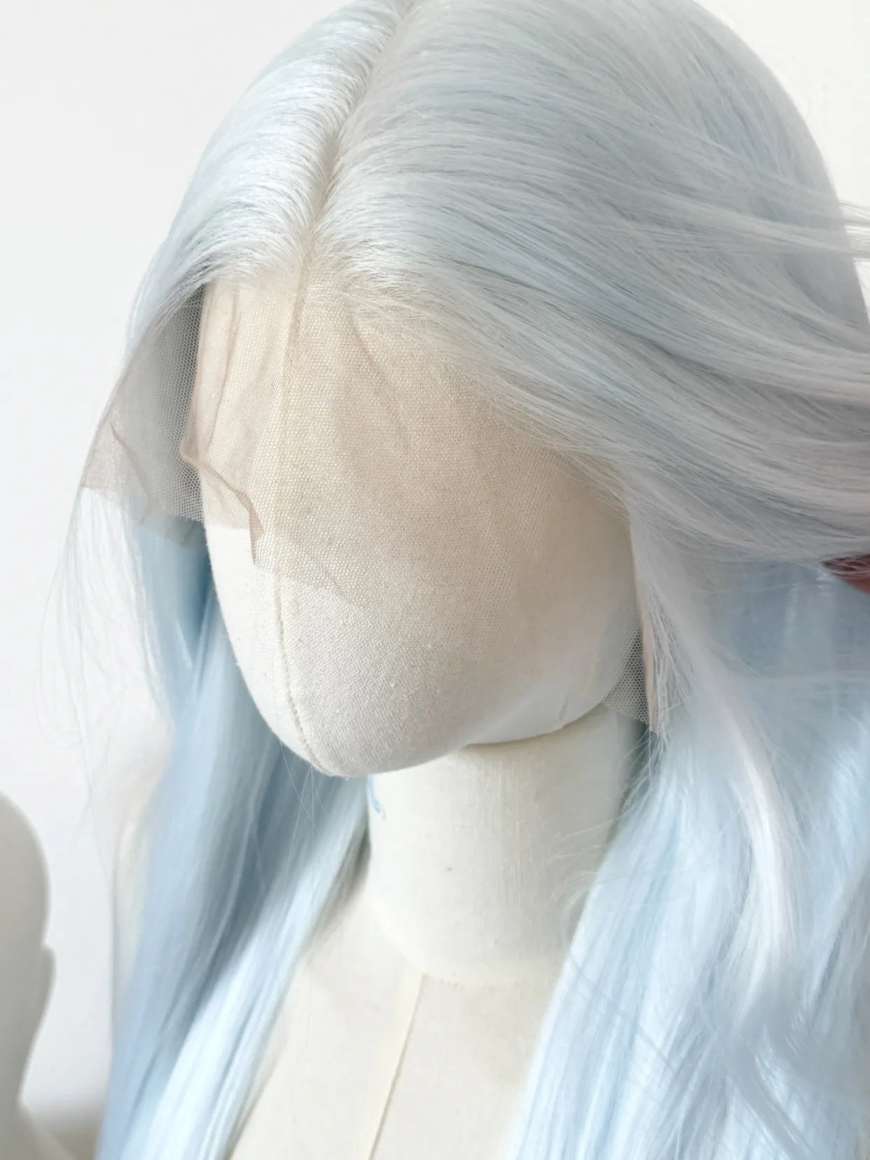 White Blue HD Lace Front Wig