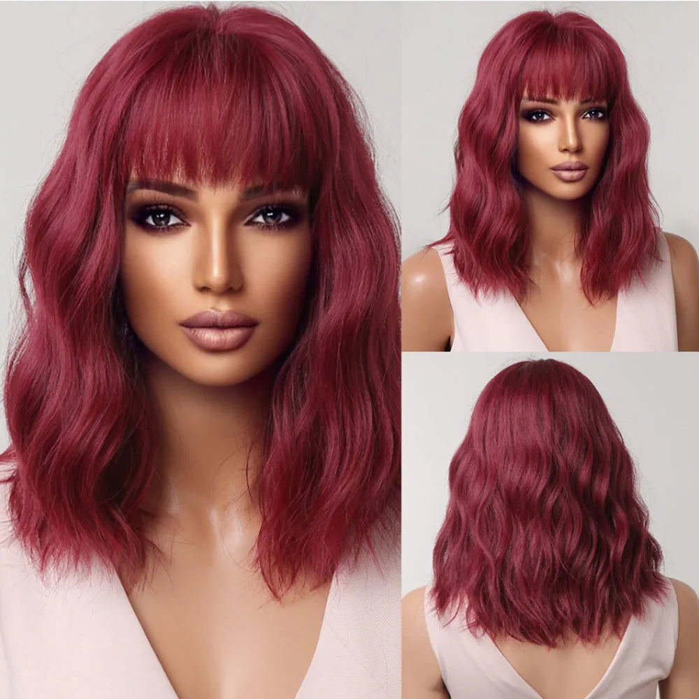 Red Copper Ginger Synthetic Wigs