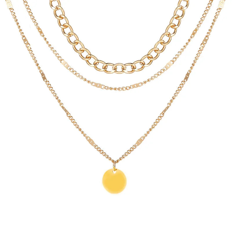 Vintage Necklace on Neck