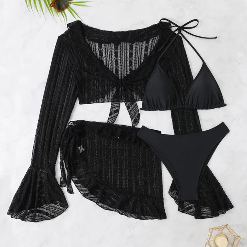 Long-sleeve Cover-up Swimwear