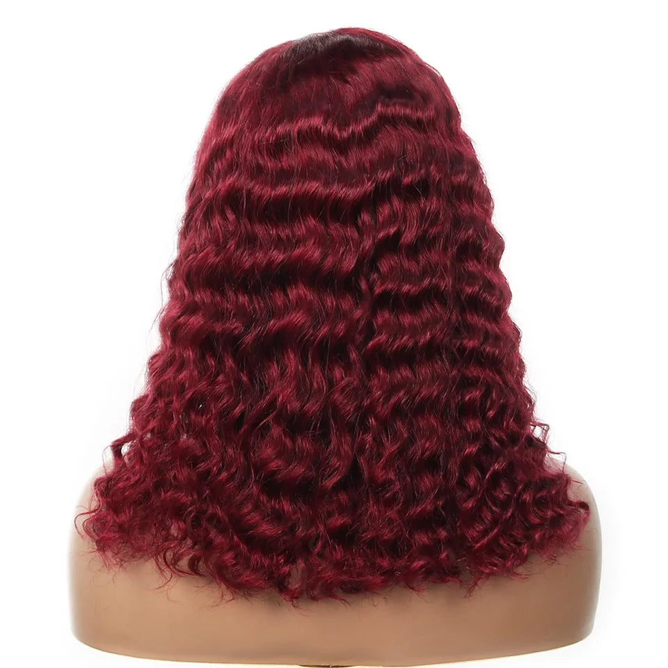 99j Burgundy Deep Bob Wig