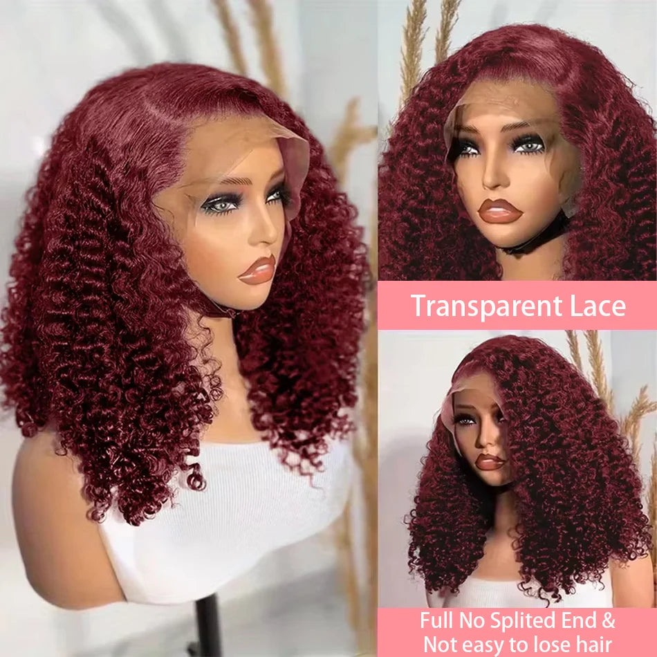 99J Burgundy Short Bob Wigs