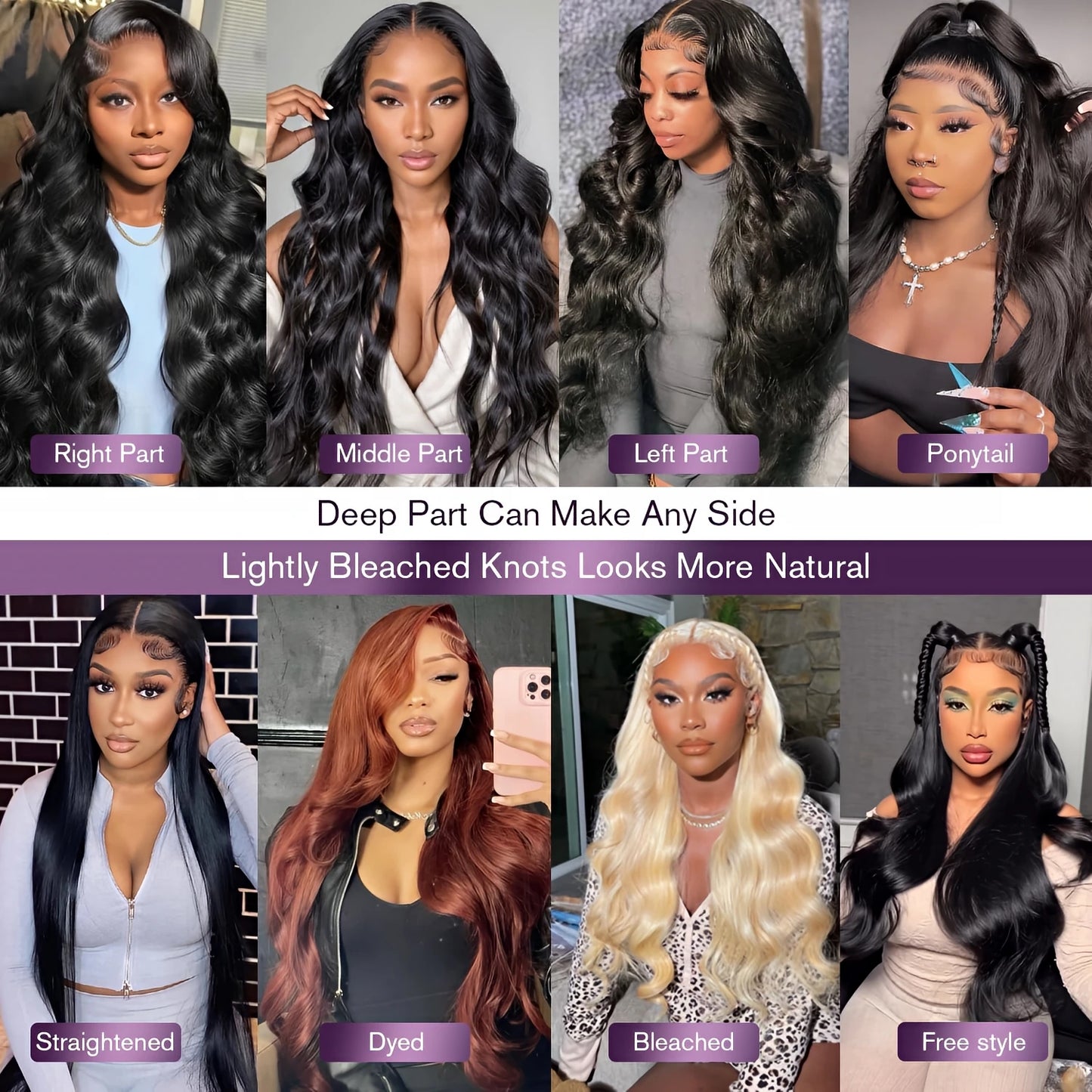 18-36 Inch 13x6 13x4 HD Lace Frontal Wig