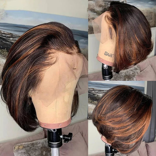 13x4 Lace Front Pixie Cut Bob Wig