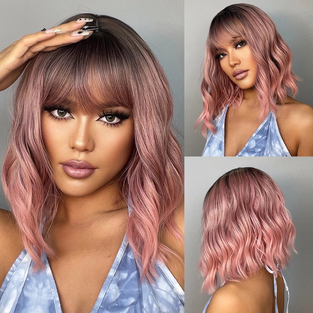 Red Copper Ginger Synthetic Wigs