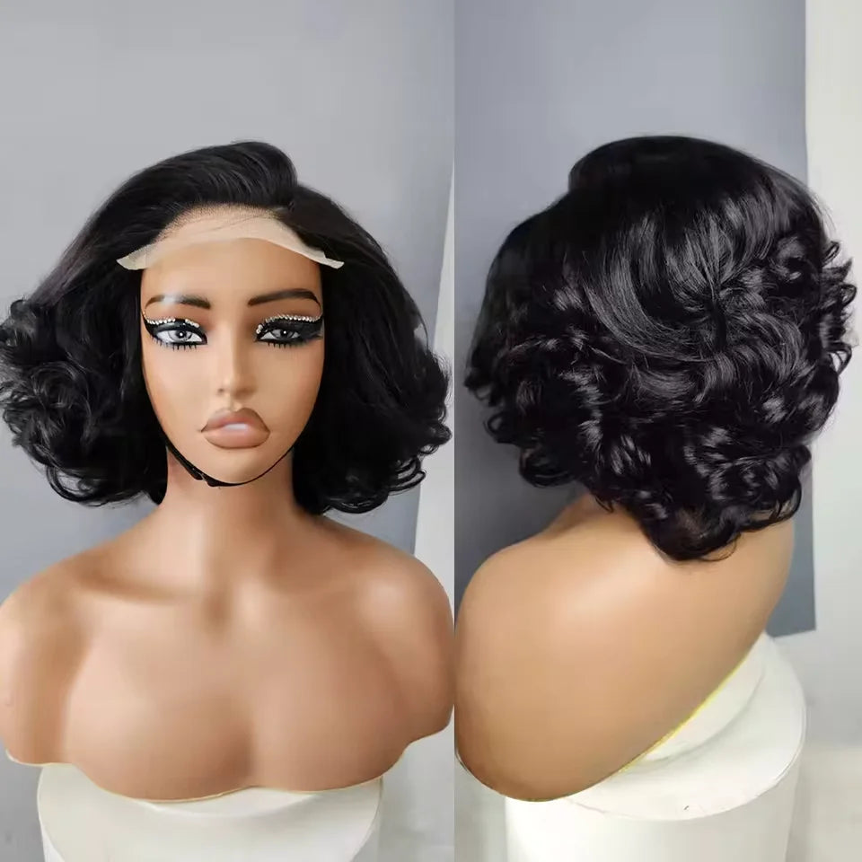 Egg Curly Bob Human Hair Wig