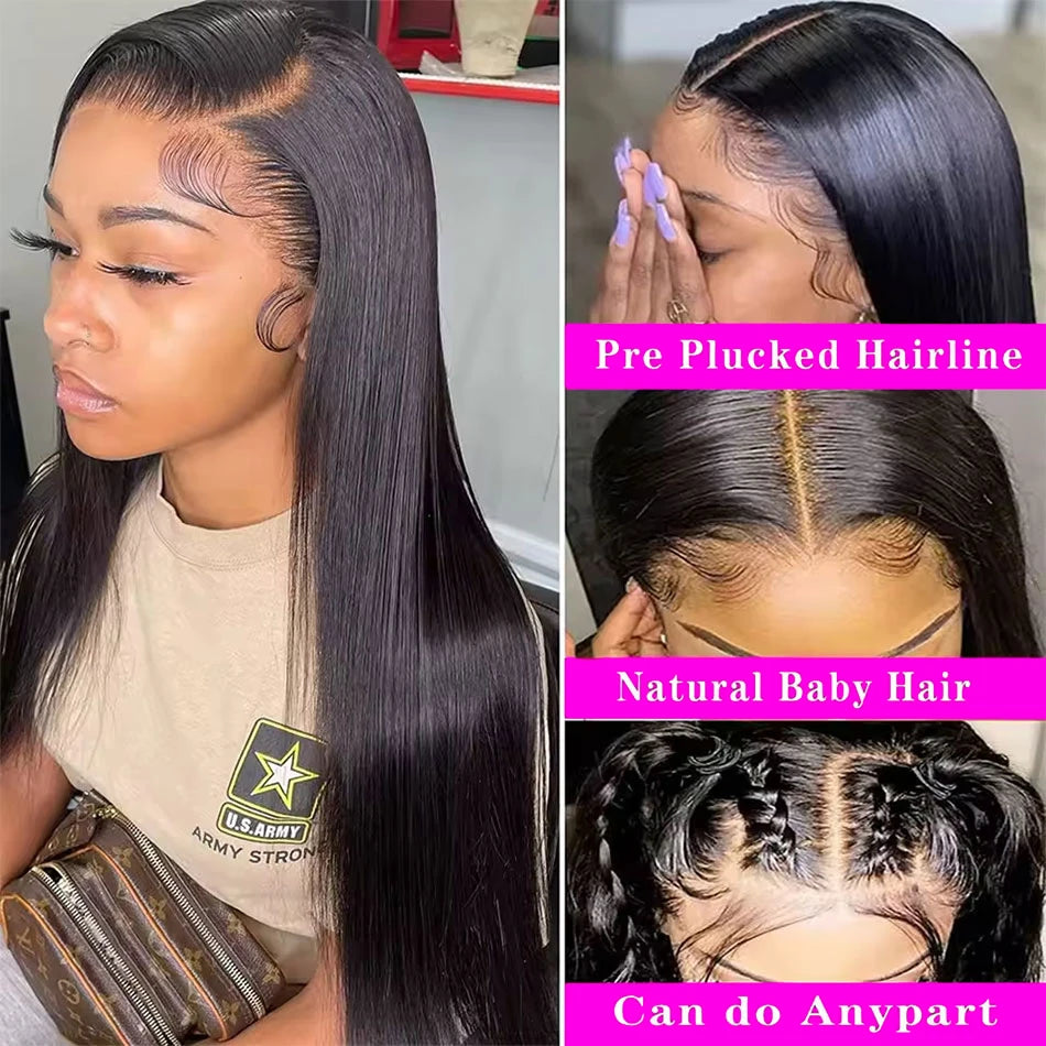 HD Lace Front Human Hair Wigs Straight