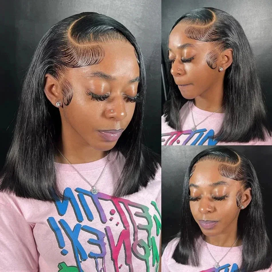 13x4 Bone Straight Short Bob