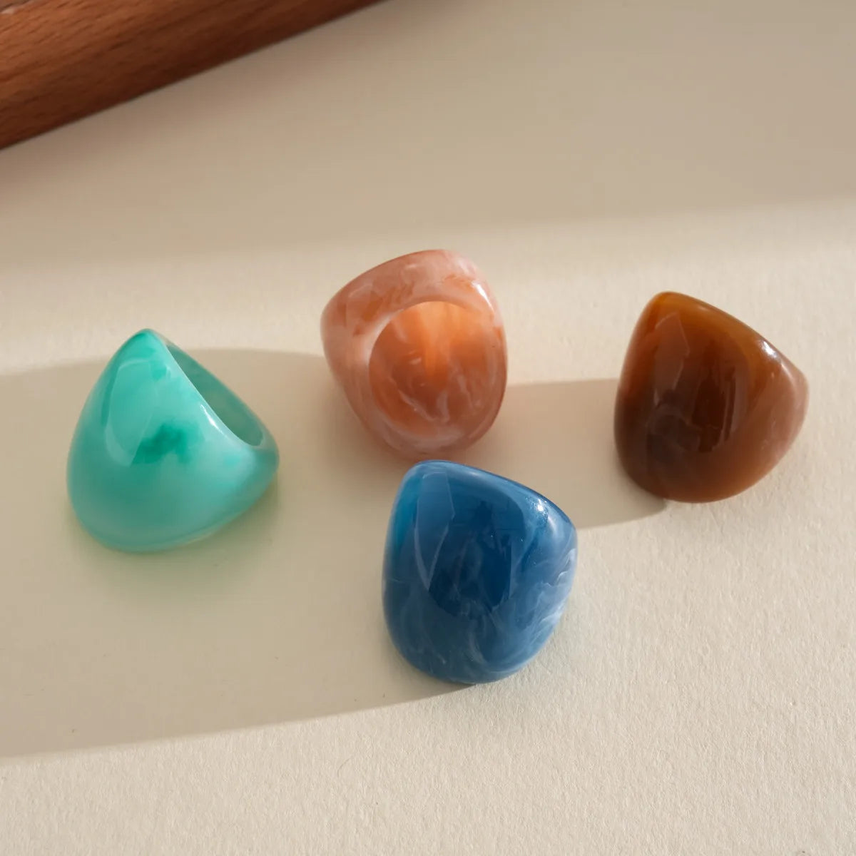 Women Punk Resin Ring