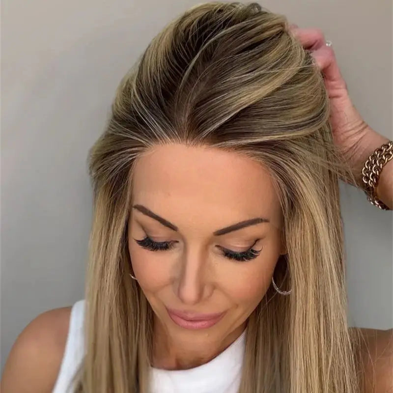 Ombre Brown Blonde bob Wig