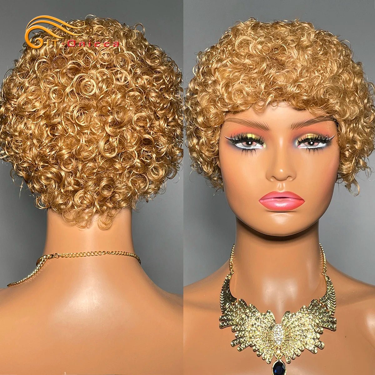 Kinky Curly Human Hair Wigs For Women
