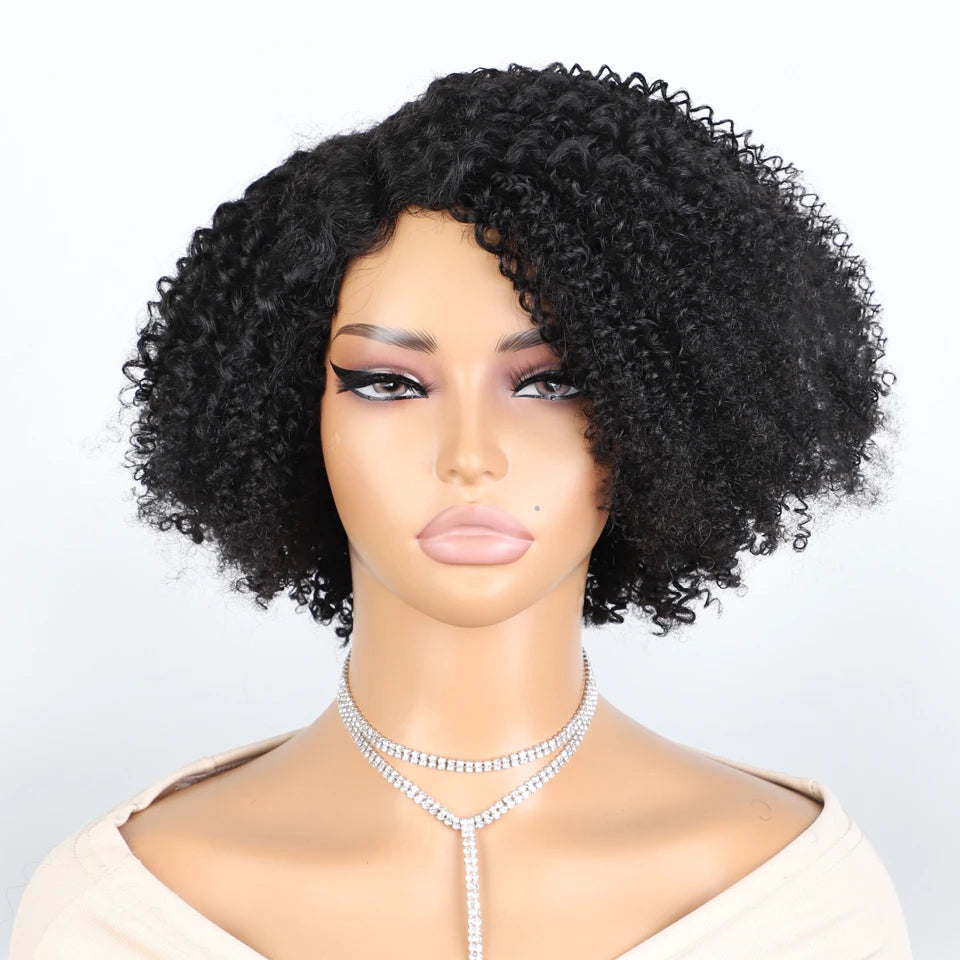 Short Bob Lace Wig Afro Kinky Curly