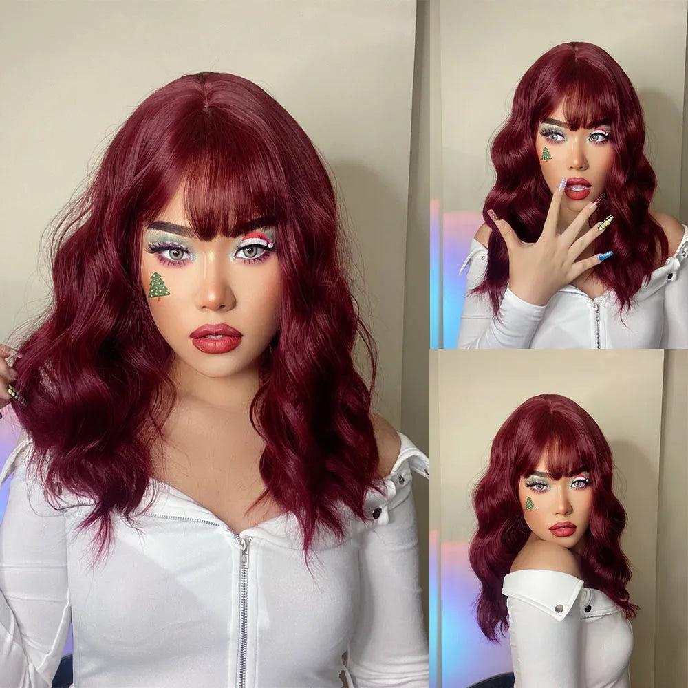 Red Copper Ginger Synthetic Wigs