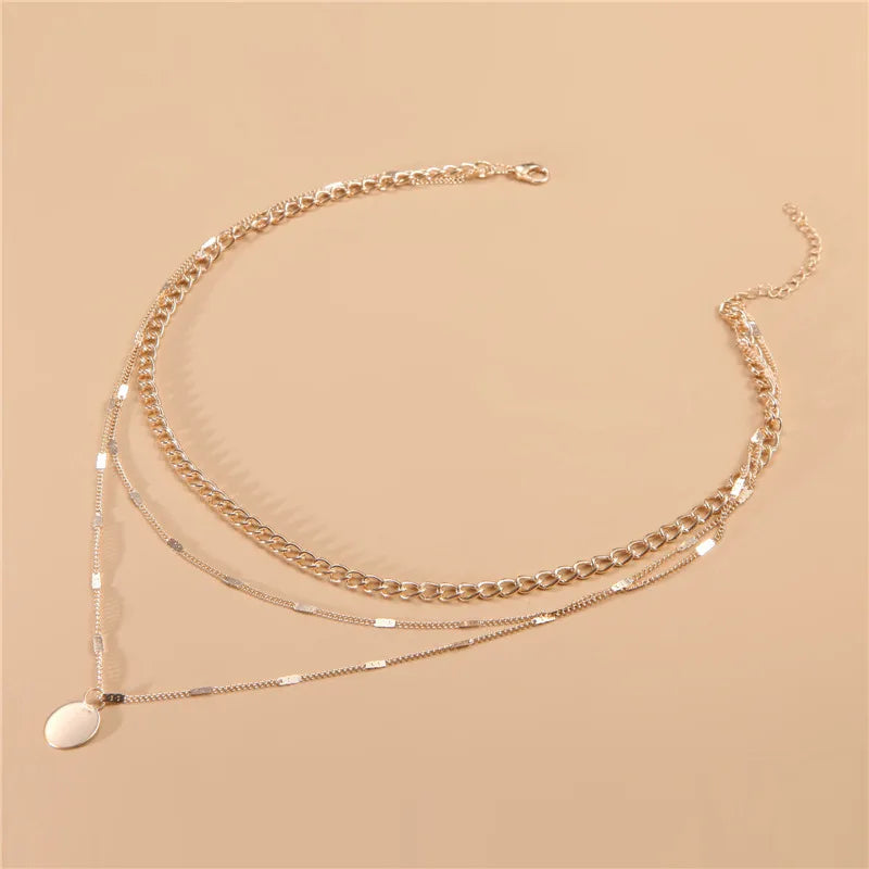 Vintage Necklace on Neck