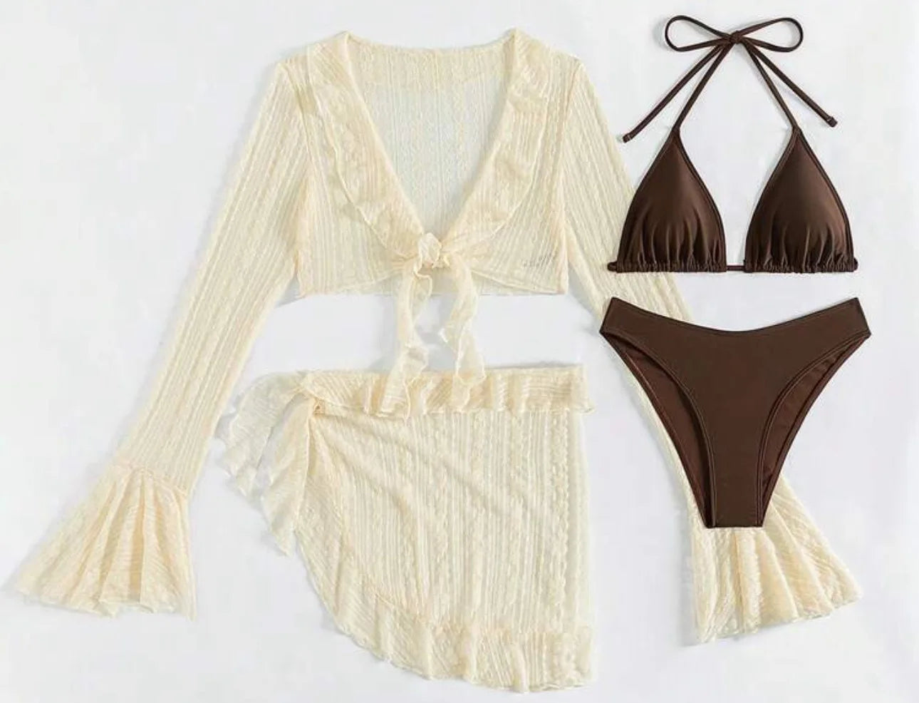 Long-sleeve Cover-up Swimwear