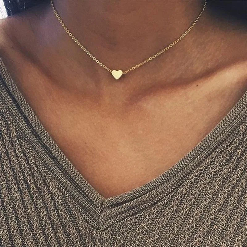 Vintage Necklace on Neck