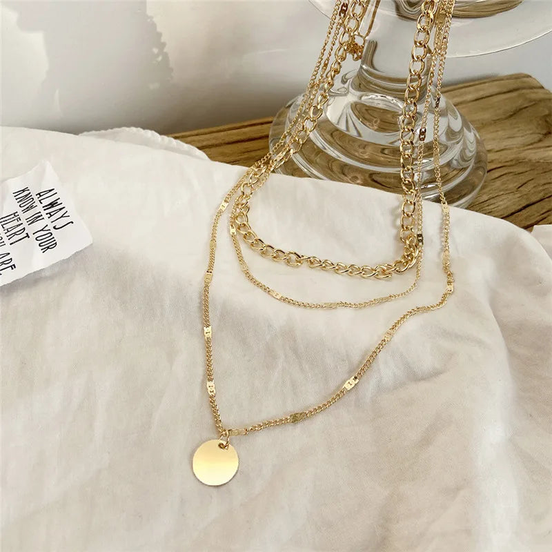 Vintage Necklace on Neck