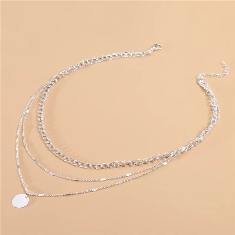 Vintage Necklace on Neck
