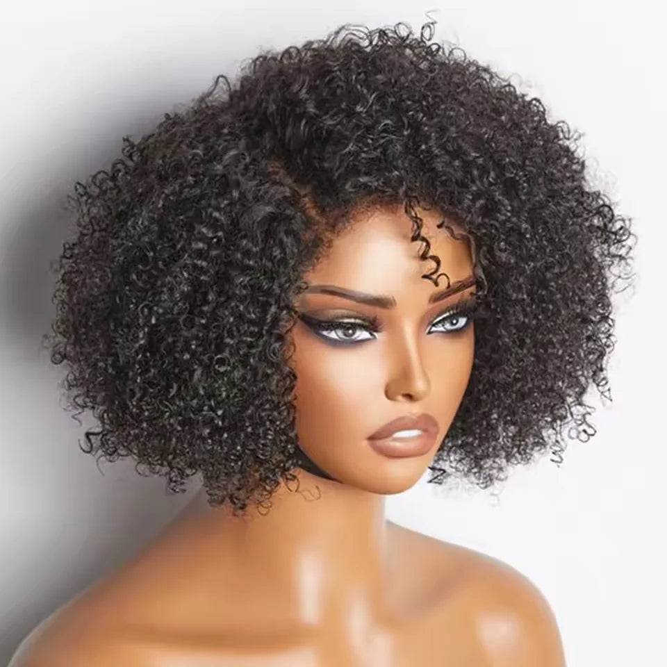 Short Bob Lace Wig Afro Kinky Curly
