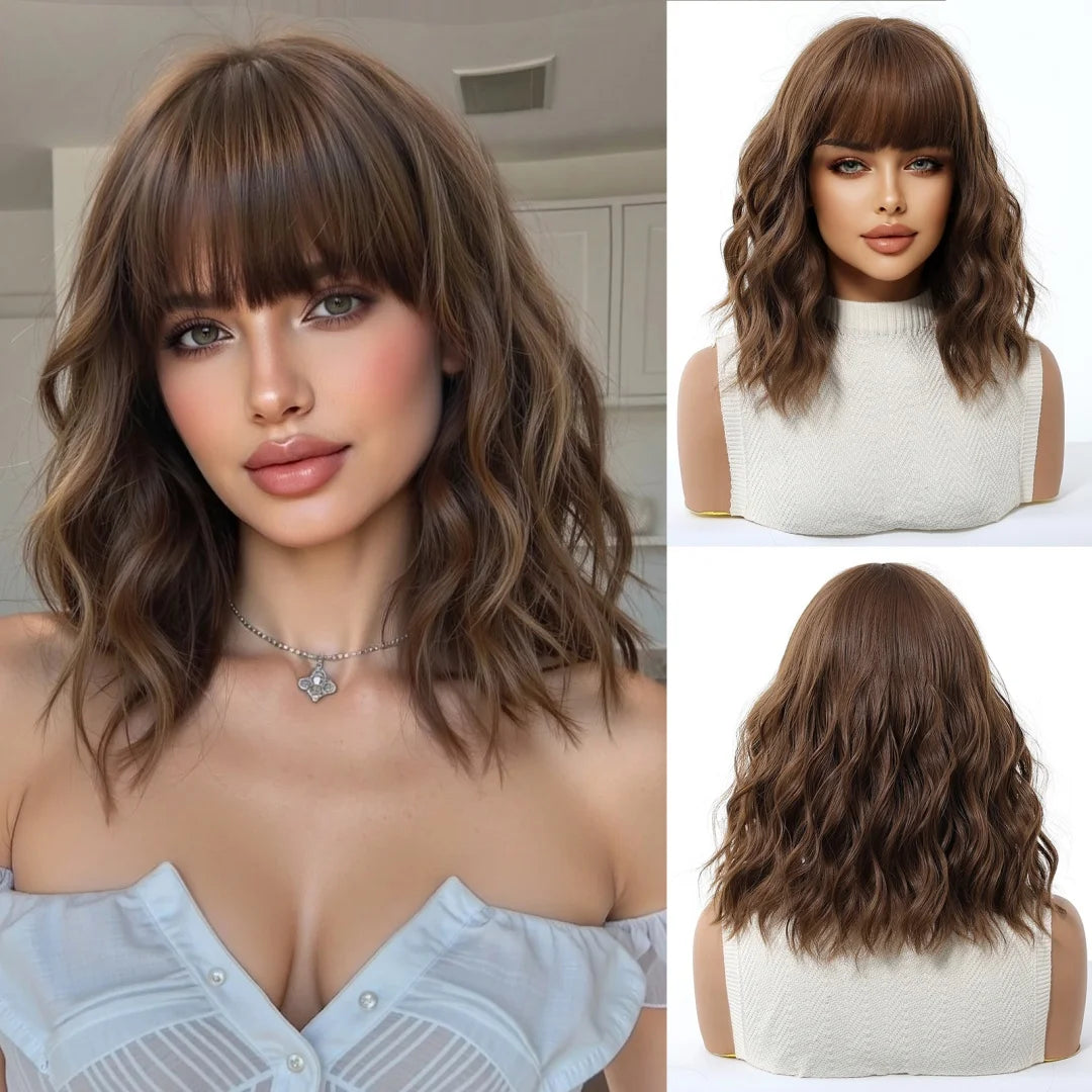 Red Copper Ginger Synthetic Wigs