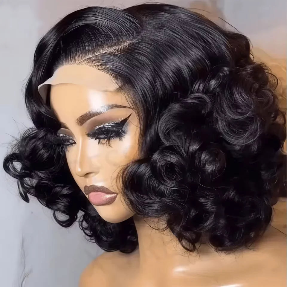 Egg Curly Bob Human Hair Wig
