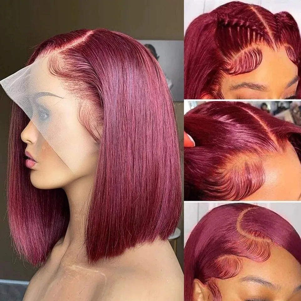99J Burgundy Bob Wig