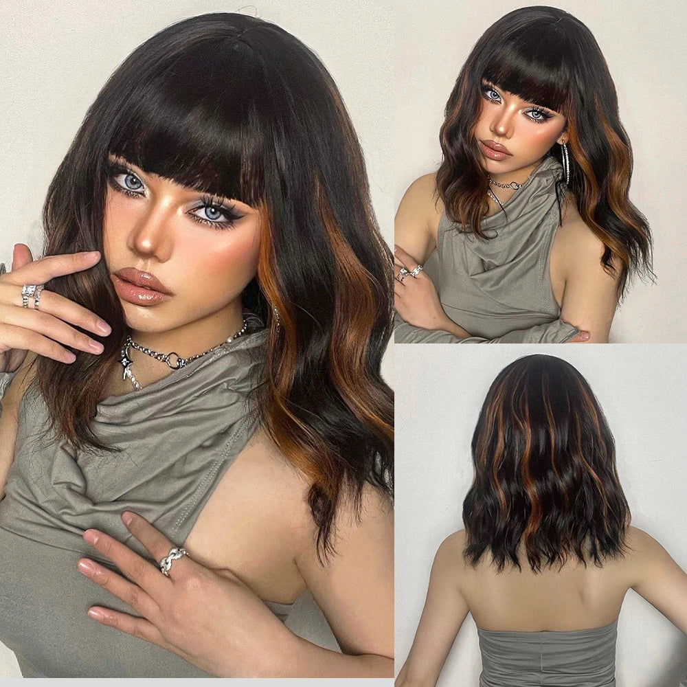 Red Copper Ginger Synthetic Wigs