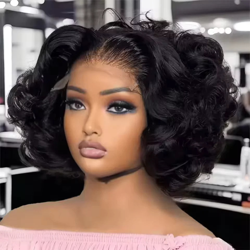 Egg Curly Bob Human Hair Wig