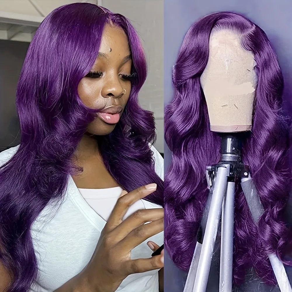 Ombre Ash Blonde With Dark Roots Natural Wave Hair