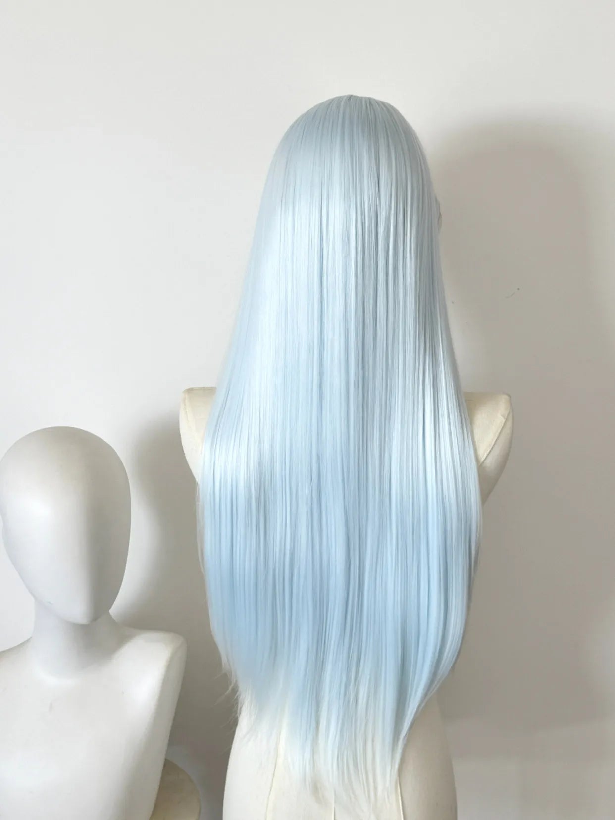 White Blue HD Lace Front Wig