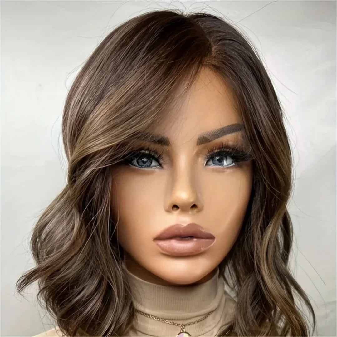 Bob 14inchSoft Highlight Brown Straight