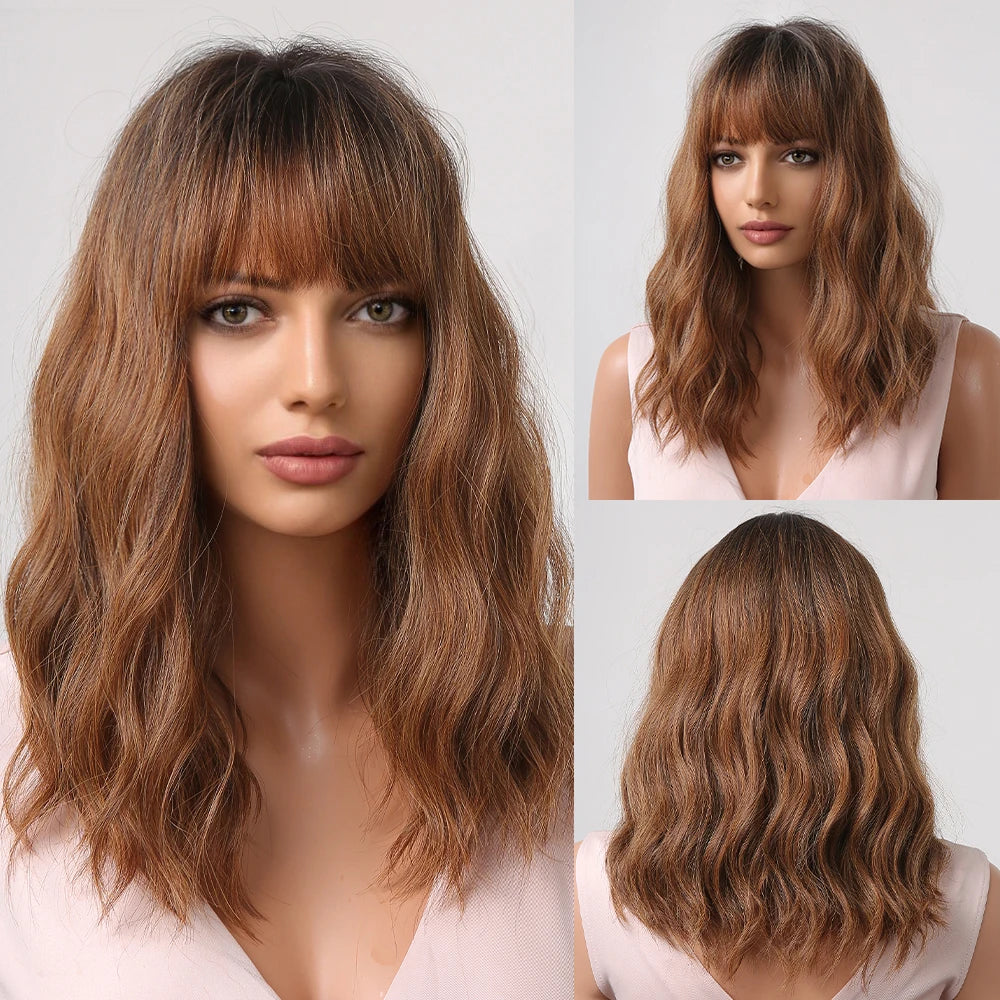 Red Copper Ginger Synthetic Wigs