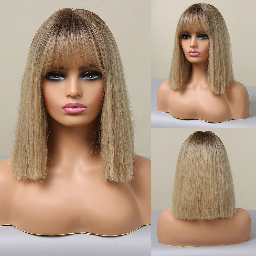 Red Copper Ginger Synthetic Wigs