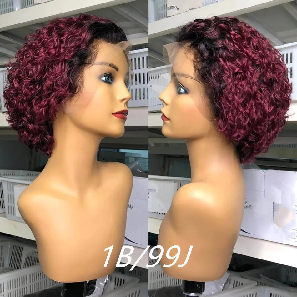 99J Burgundy Highlight Honey Wigs