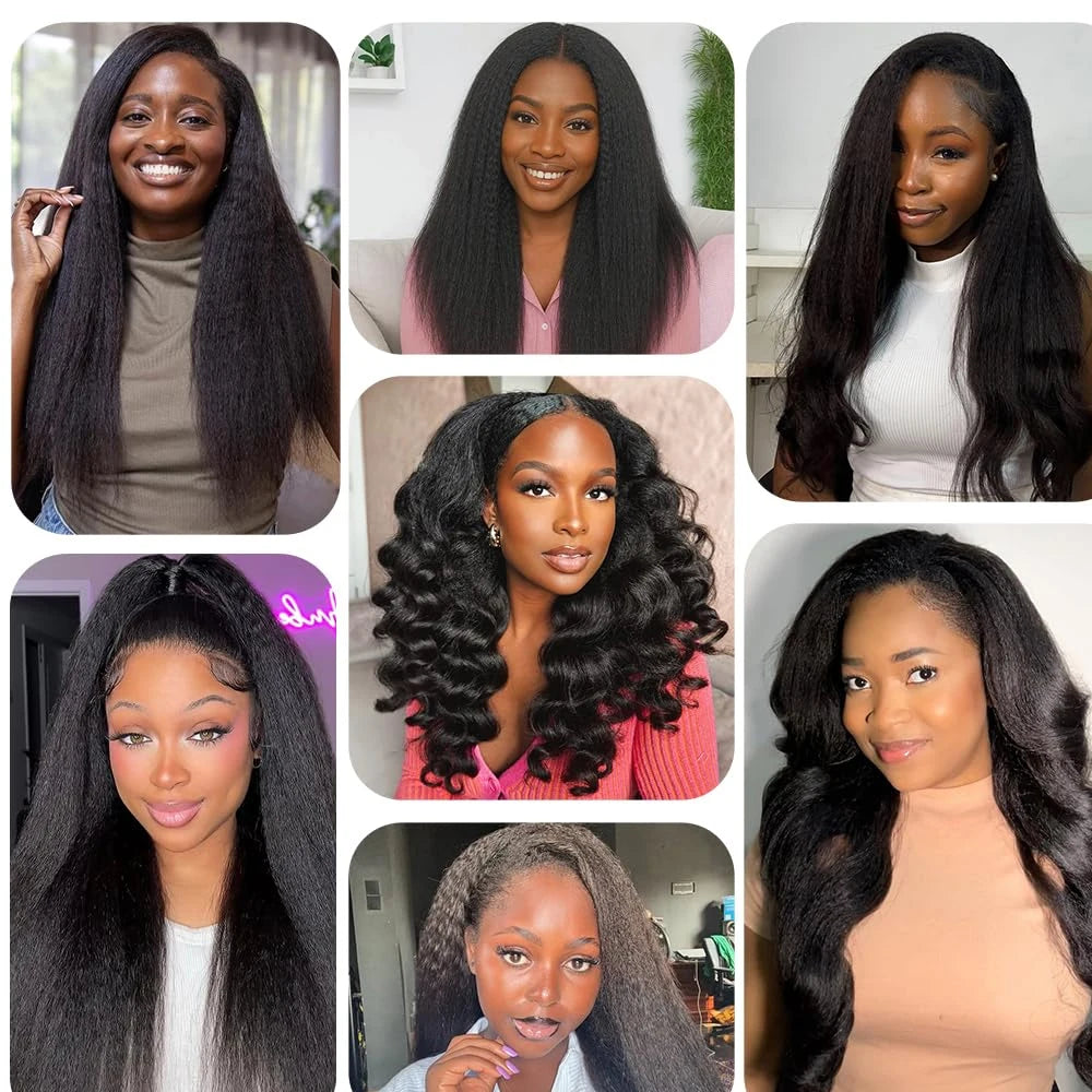 Kinky Straight 3 IN 1 Half Wigs