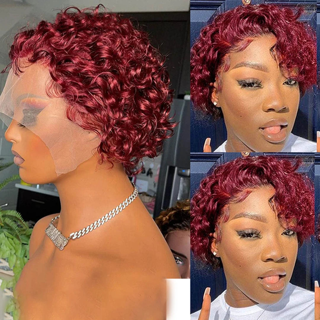 99J Burgundy Highlight Honey Wigs