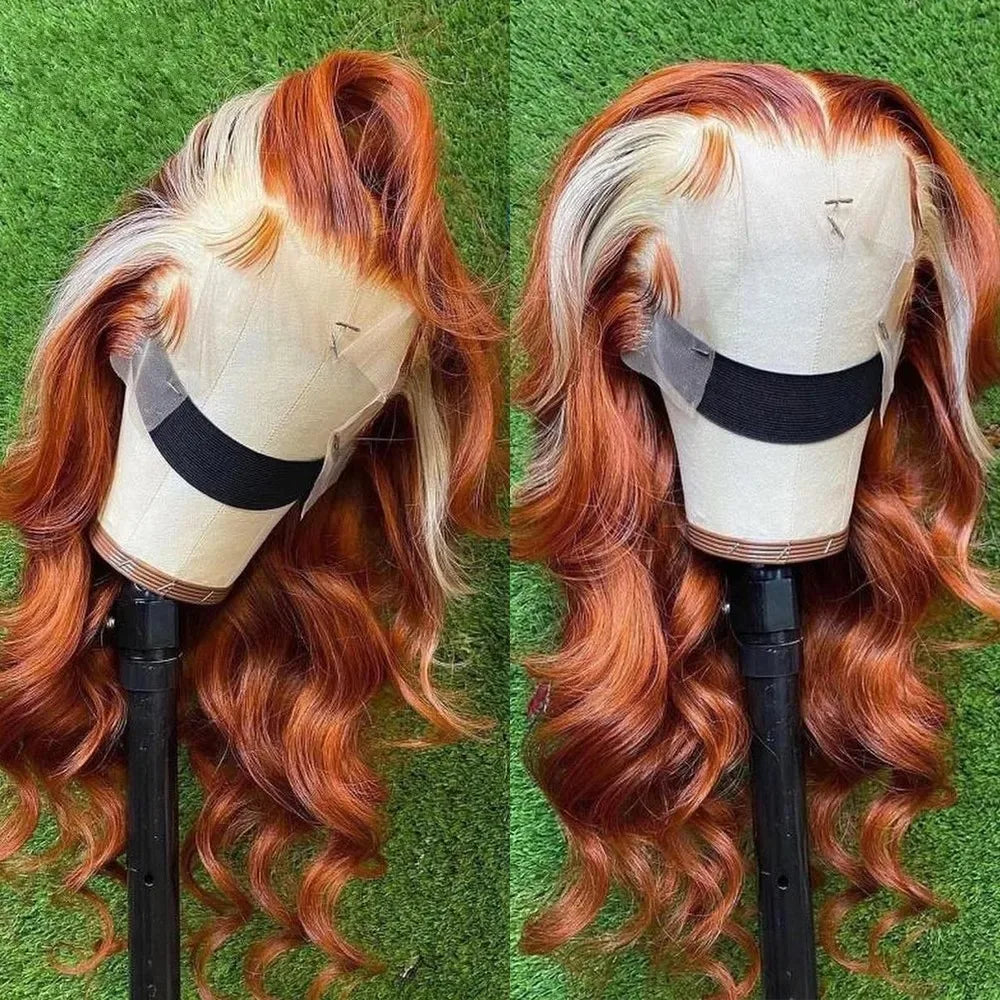 Ombre Ash Blonde With Dark Roots Natural Wave Hair