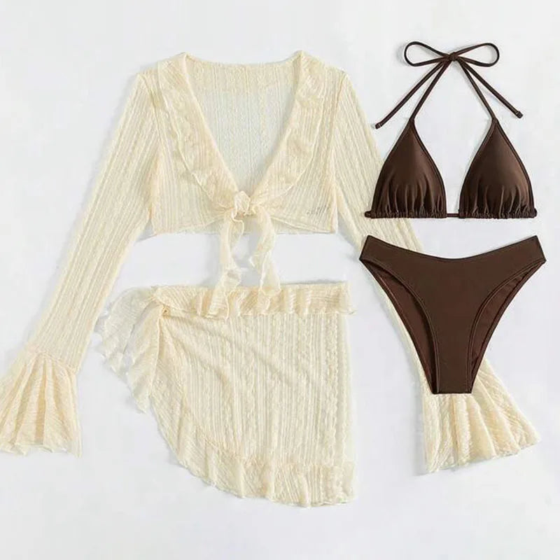Long-sleeve Cover-up Swimwear