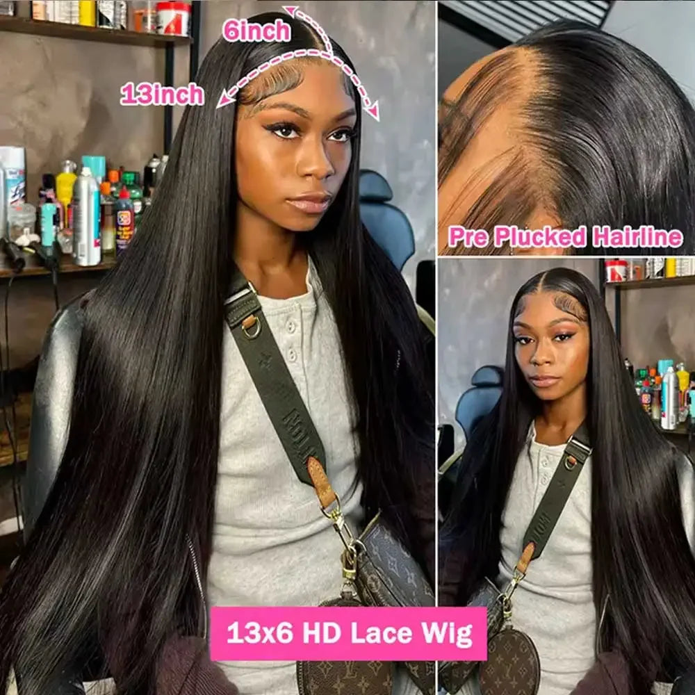 Straight HD Lace Front Wigs