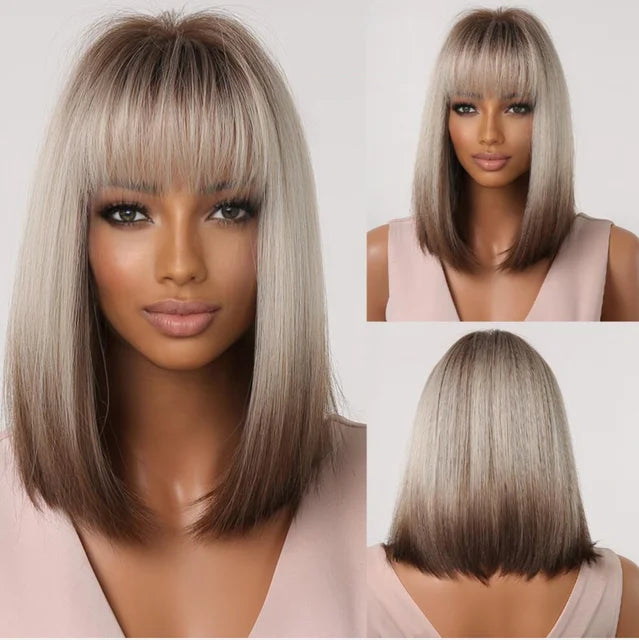 Red Copper Ginger Synthetic Wigs